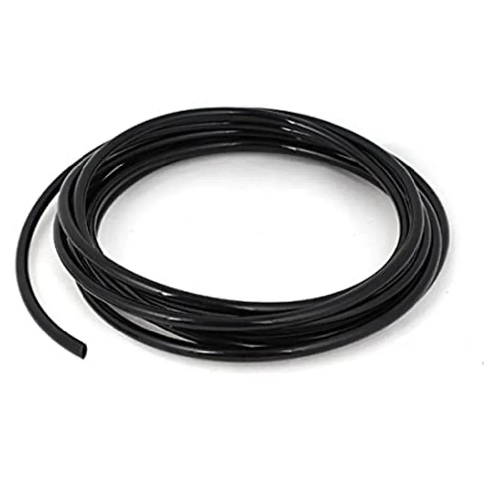 Tubo PVC flessibile 5x8 mm nero per irrigazione precisa in sistemi idroponici e acquaponici