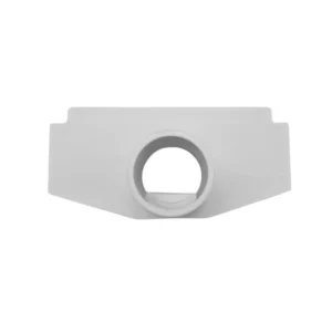 Raccordo scarico NFT 100x50 mm con manicotto di uscita 32mm vista esterna frontale