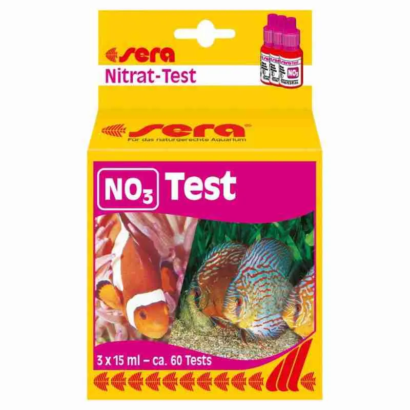 Sera Tester nitrati kit analisi acqua per acquario laghetto e acquaponica controllo NO3
