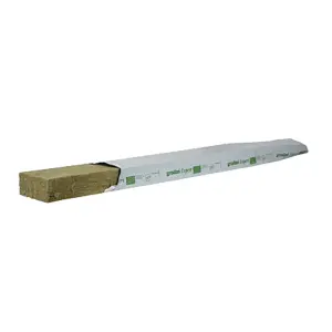 Grodan Gro-Slab confezione singola: lastra di lana di roccia 100x15x7,5 cm per coltivazione idroponica e fuori suolo