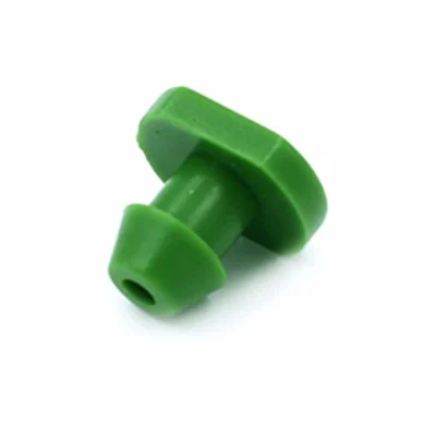 FloraFlex Emitter Plug tappino verde per gocciolatori primo piano fondo bianco idroponica drip system
