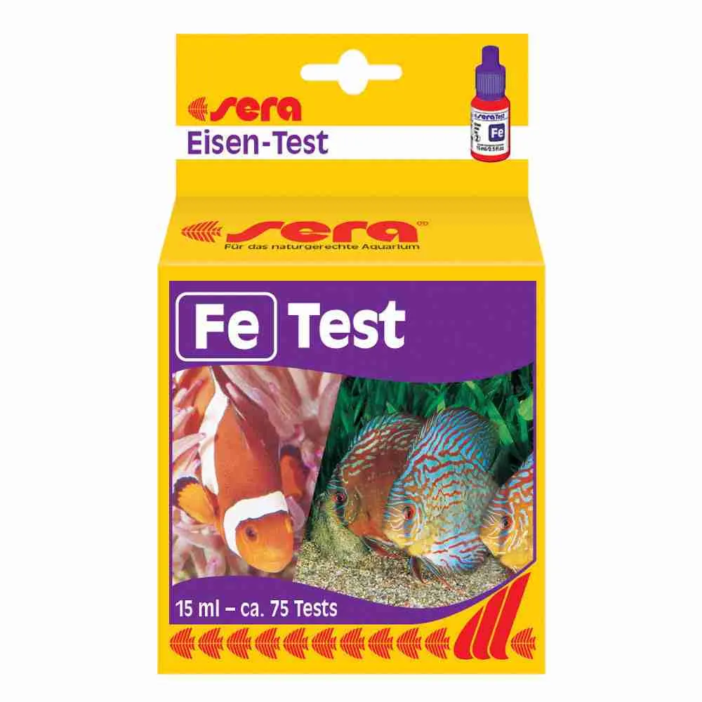 Sera Tester Ferro Fe kit analisi acqua per acquaponica acquari laghetto controllo ferro