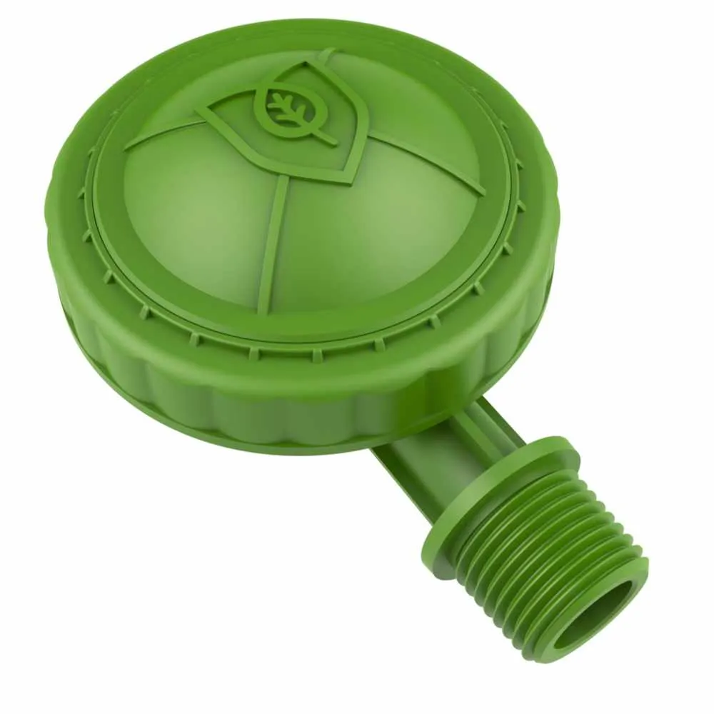 Flush Valve Floraflex top con logo foglia macro tappo verde valvola di spurgo