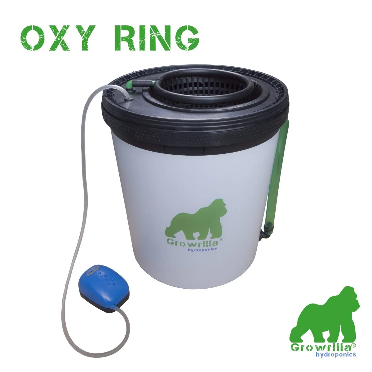 Vaso singolo Oxy Ring Growrilla Hydroponics logo brand vaso DWC con anello ossigenazione