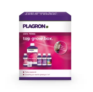 Plagron Top Grow Box 100% Terra kit nutrienti completo per coltivazione in terra fuori suolo