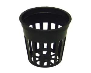 Vaso a rete fustellato Terra Aquatica diametro 4 cm net pot nero per idroponica e NFT