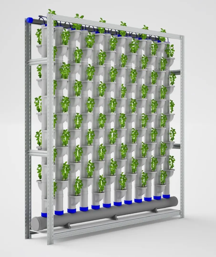 GrowPipes parete verticale di coltivazione idroponica: kit modulare per casa, ristoranti e B2B