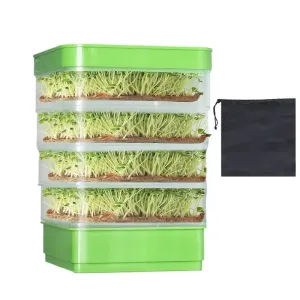 Kit coltivazione germogli verticale kit completo con manuale uso microgreens home growing