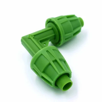 Raccordo a gomito 90 portagomma Floraflex 16-17 mm verde idroponica irrigazione