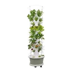 Torre con Frame e Rotelle – Torre Idroponica Verticale Modulare 36 piante