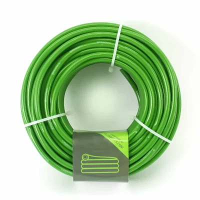 Tubo capillare 6 mm Floraflex bobina verde 30 metri con etichetta icona tubo arrotolato Growrilla