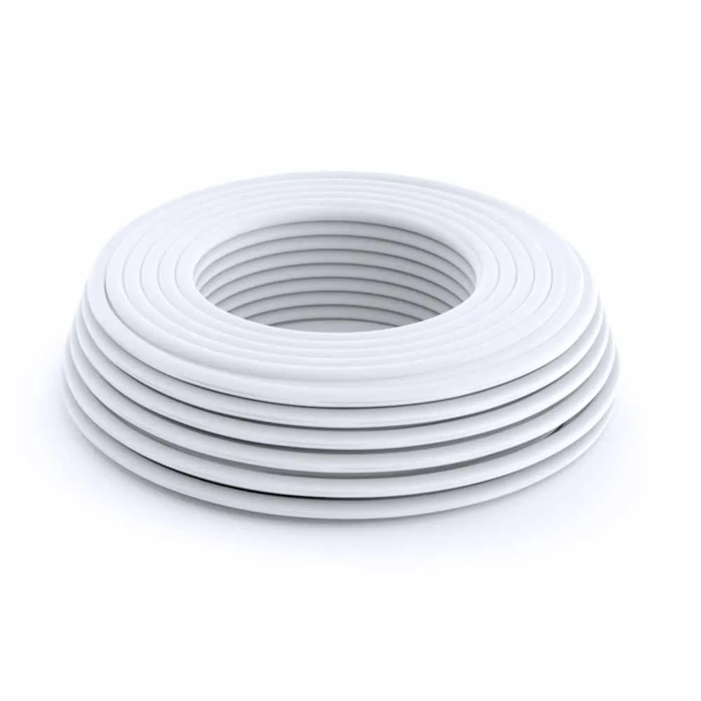 Tubo PE Floraflex doppio strato bianco nero 16 17 mm bobina 25 metri per linee drip idroponiche
