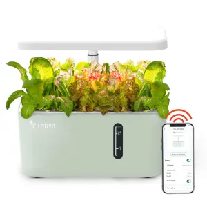 LetPot Mini sistema idroponico compatto per 5 piante in cucina: piante fresche con poca acqua e poca manutenzione