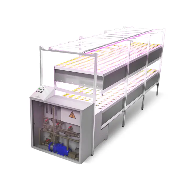 Agricooltur Plant Core 20+20 PLACOR2020: aeroponico 2 livelli con 40 piastre, LED e pannello IoT