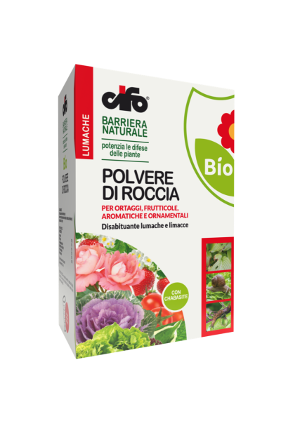 Cifo polvere di roccia anti-lumache e limacce 1.2 kg trattamento naturale piante orticole