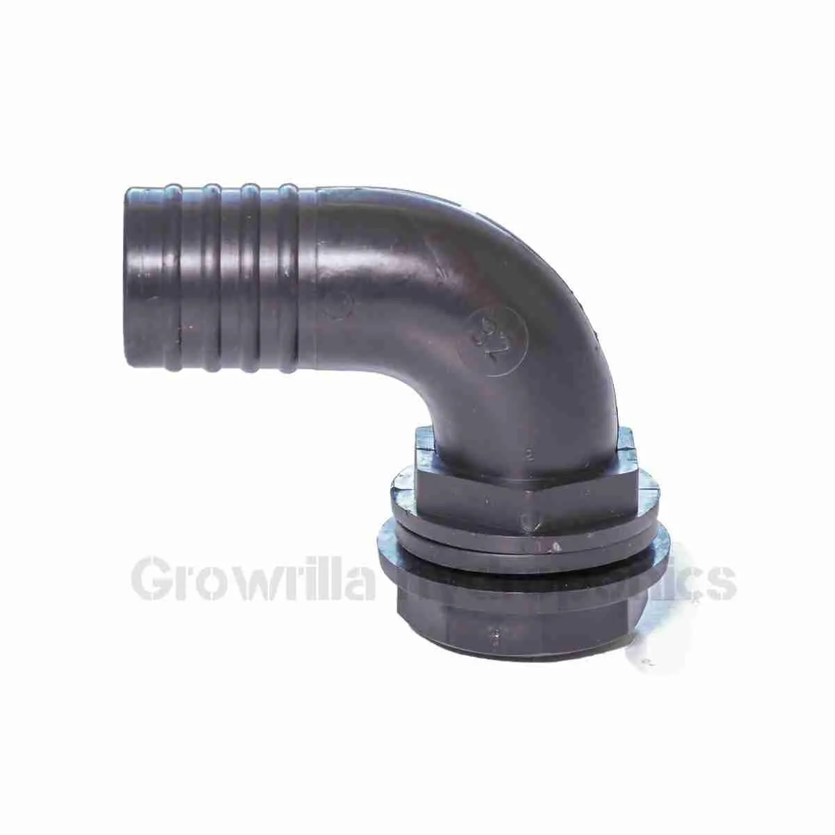 Attacco a gomito 90 gradi passaparete 32 mm 1 pollice Growrilla per impianti idroponica