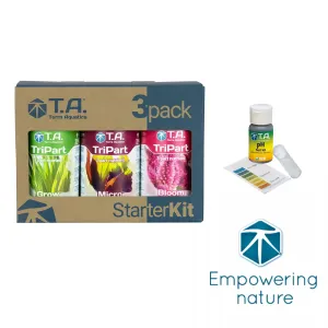 Terra Aquatica TriPart Flora Series 3pack soft water con pH Test: starter kit fertilizzanti idroponica acqua dolce