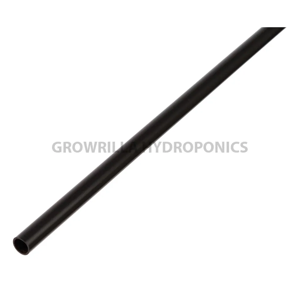 Tubo polietilene PE 12x9 mm nero in barre 1 metro per impianti idroponici e acquaponici