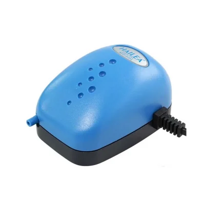 Pompa aria Hailea ACO 2201 portata 72 L/h blu per ossigenazione acquario e sistemi RDWC idroponica