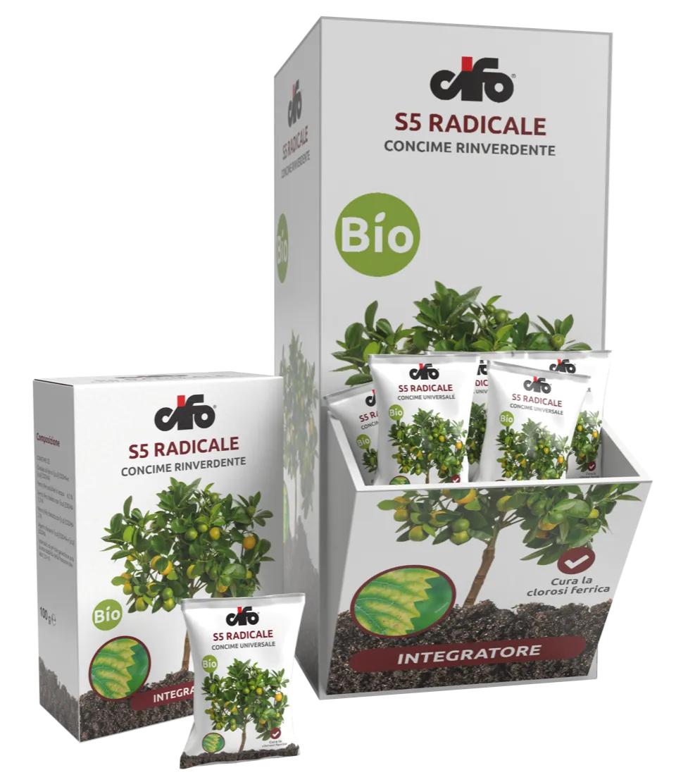 Cifo chelato di ferro bustina 10 g antiingiallimento clorosi piante idroponica giardino