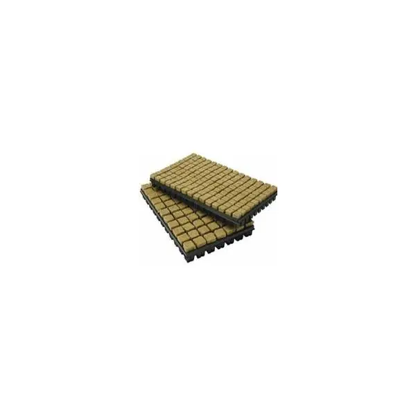 Vassoio con cubi di lana di roccia 2,5x2,5cm: substrato per germinazione semi e talee per idroponica e acquaponica