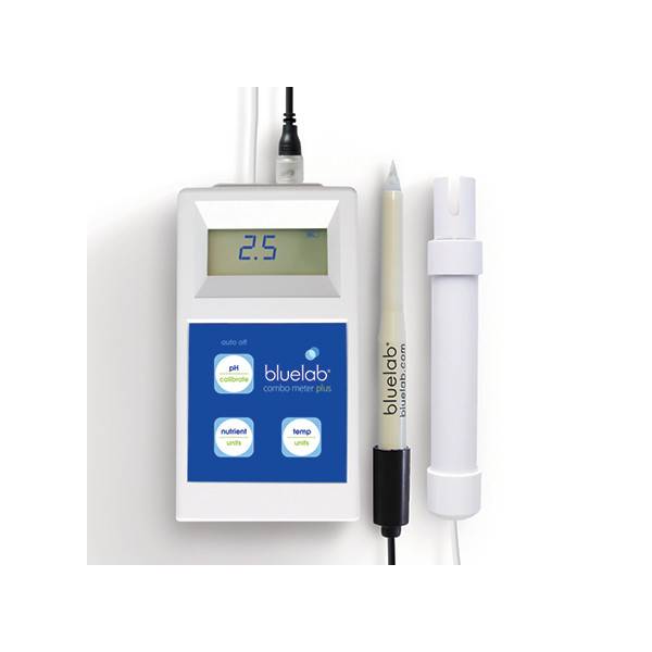 Bluelab Combo Meter Plus, misuratore portatile pH/EC/temperatura con data logging per idroponica e acquaponica