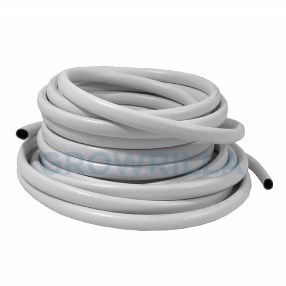 Tubo PVC flessibile rinforzato 20mm bianco esterno nero interno anti-alghe per idroponica