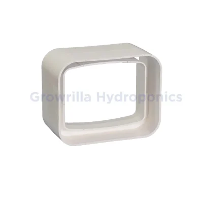 Raccordo di giunzione canalina NFT 100x80 mm in PVC bianco Growrilla per tenuta stagna