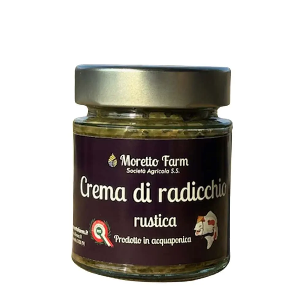 Vasetto Crema di Radicchio Rustica Moretto Farm: radicchio coltivato in acquaponica per crema artigianale