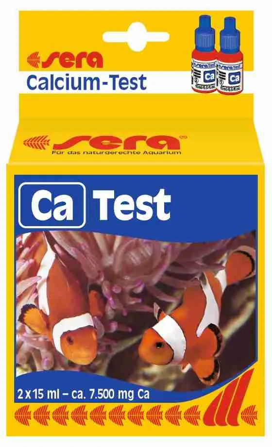 Sera tester Calcio 15 ml kit di analisi acqua per acquario laghetto e acquaponica